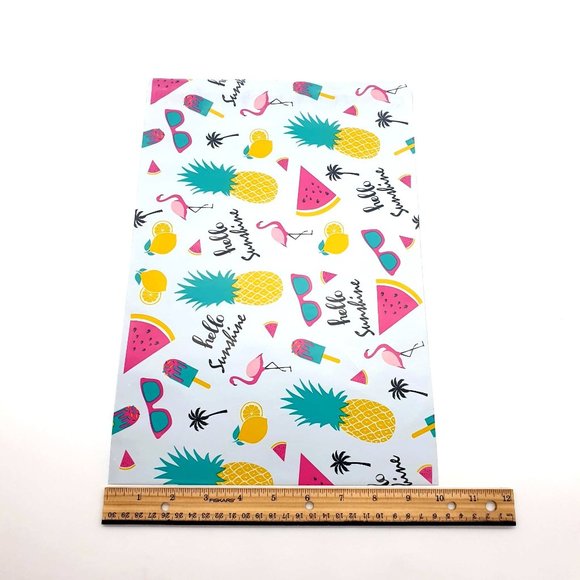 Hello Sunshine Summer 10 x 13 Poly Mailers Printed Bags For Mailing Shipping 25 - Picture 2 of 3